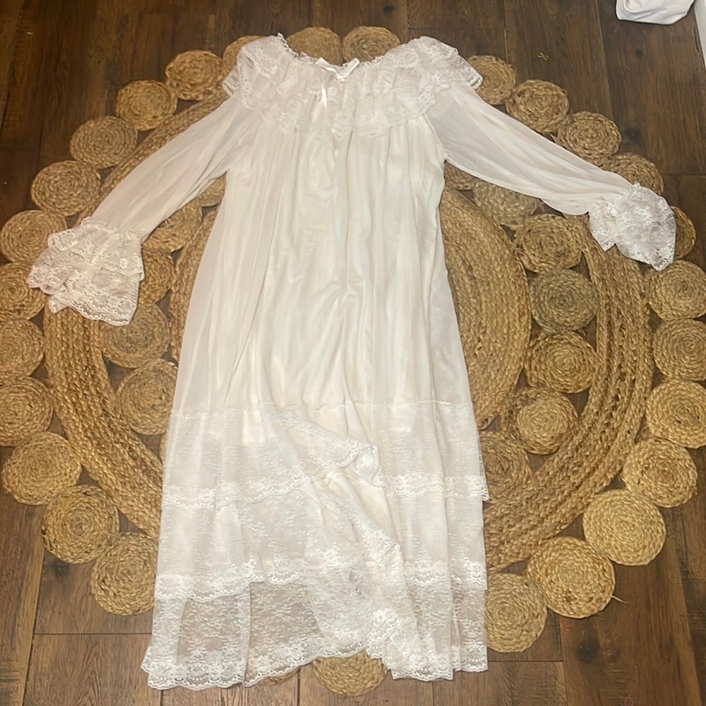White vintage nightgown